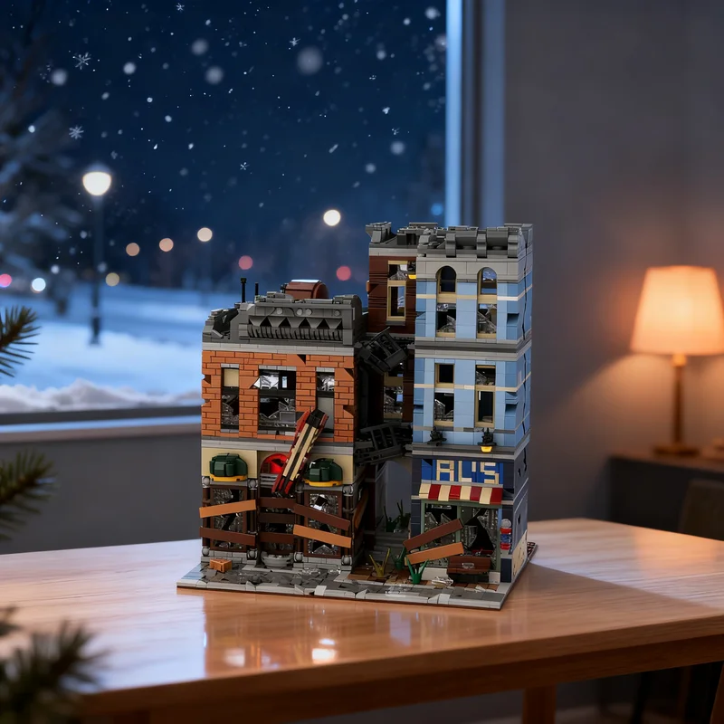 2915pcs MOC Detective S Office Apocalypse Modular Streetscape Model Building Blocks Toy Gift Creative Display Collectible Desk