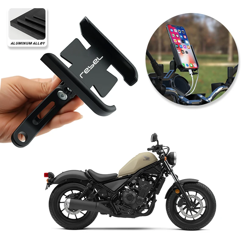 Держатель для телефона с GPS-подставкой для езды на мотоцикле, кронштейн из алюминиевого сплава для Rebel CMX 300 500 CMX 300 CMX500, обновление для верховой езды