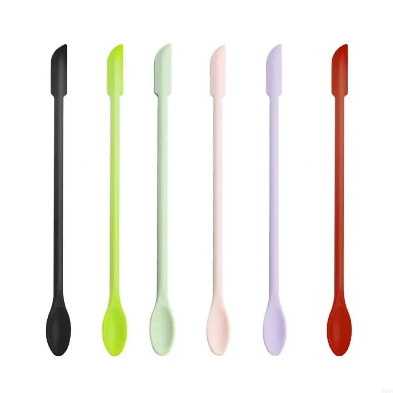 

900B Multifunction Seal Wax Spoon+Spatula Tool Double-end Silicone Stirrers