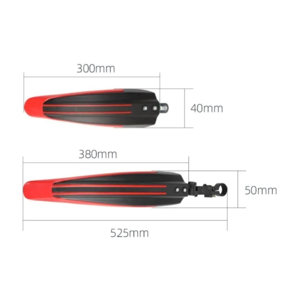 2 Pcs Bicycle Fenders Mountain Road Bike Mudguard Rear Mud Guard Wings for Bicycle Accessories Bike Parts Bike Accessories