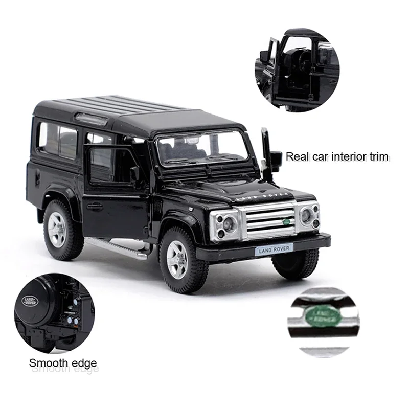 1:36 Land Rover Defender Alloy Model Simulation Force Control Car Toys Decoration Gift Collection