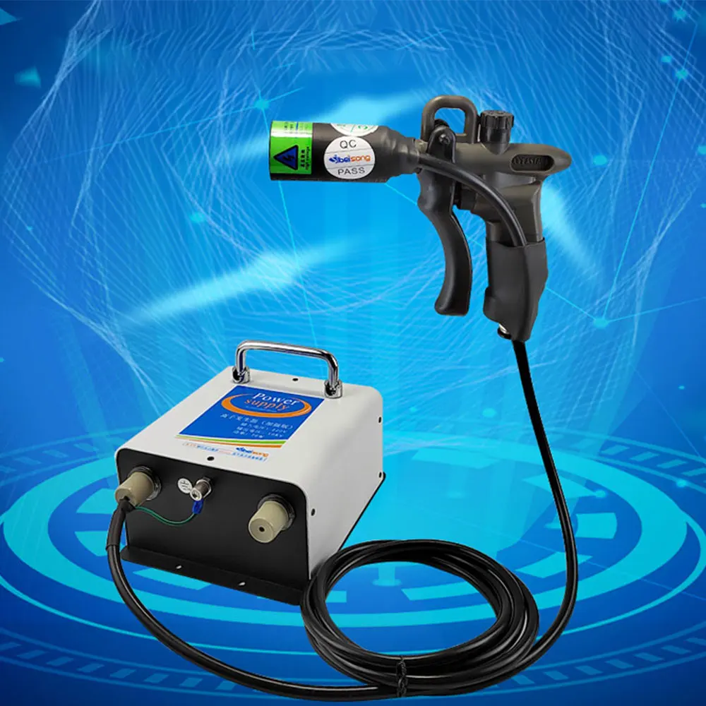 ST-302D Anti-Static Ionizing Air Gun Power Tools Lndustrial Dusting Gun 4.6KV/10KV Lonizing Air Gun +30W/70W Max Lonizer