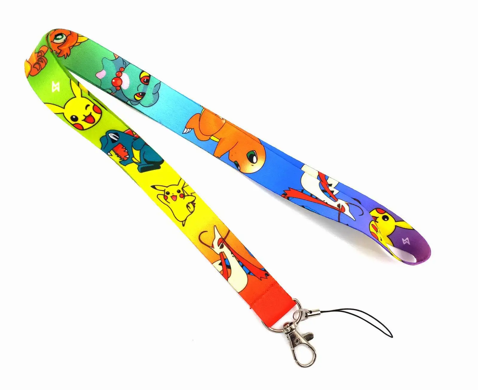 Pokemon Pikachu Charizard Jigglypuff Eevee Polyester Lanyard Cartoon Zertifikat Marke Lange Abzeichen Kamera Seil Halter Lanyard