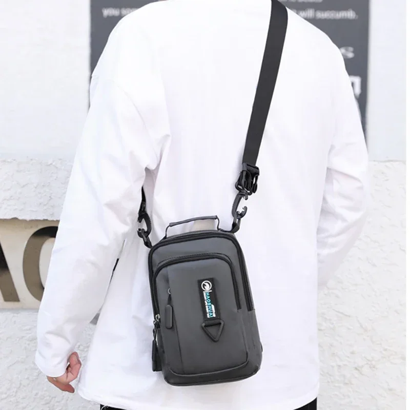 4 USES Nylon Backpack Rucksack Knapsack For Men Cross Body Bags Travel Male Fashion One Shoulder Messenger Chest Pack Bag New