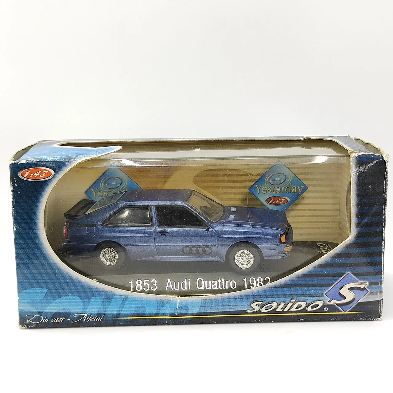 

Less Mirror Diecast 1:43 Scale SOLIDO S Audi Quattro Four-wheel Drive 1982 Alloy Car Model Collectible Toy Gift Souvenir Display