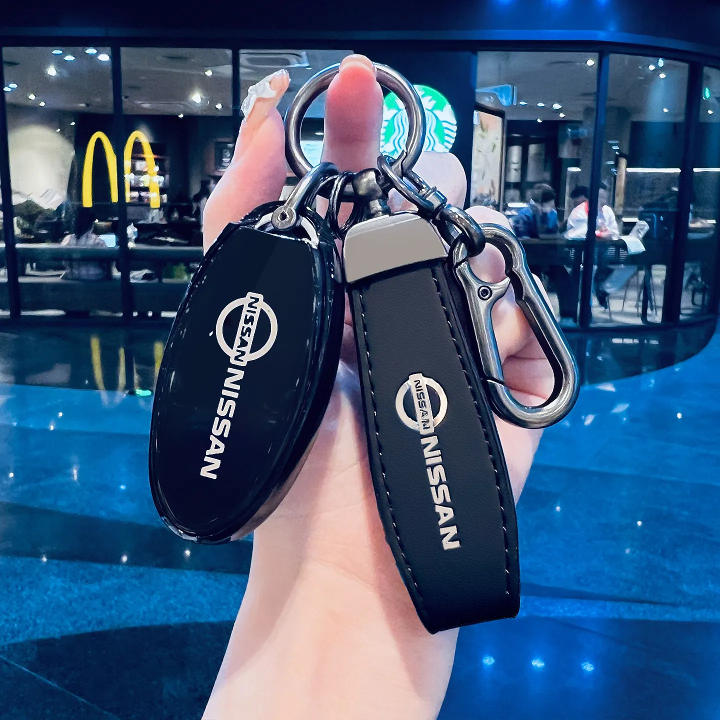 

Car Key Case Cover For Nissan Qashqai X-Trail T32 T31 Juke J10 J11 Kicks Tiida Pathfinder Note For Infiniti Bag