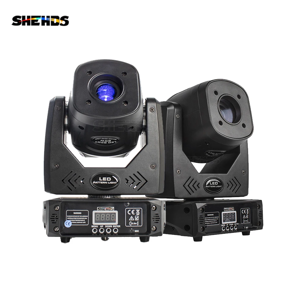 shehds led moving head light facet prisma dj projetor dmx 512 fireman spot light para disco festa de casamento boate 80w pcs 01