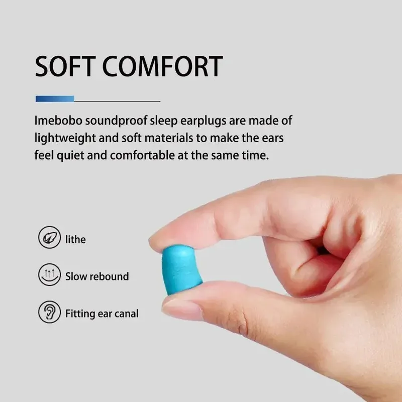 1/2/3/4pair Soundproof Earplugs Sleep Earplugs Special Silent Soft Slow Rebound Student Anti Noise Protection Ronco Earplugs