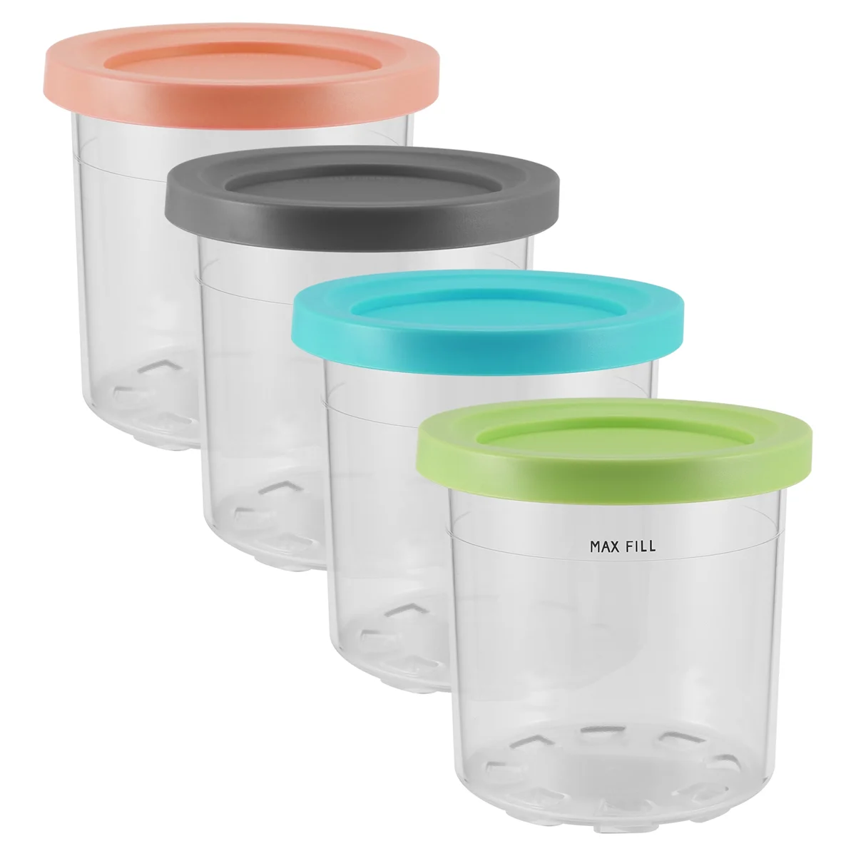 AT77 Ice Cream Pints Cup, Ice Cream Containers with Lids for Ninja Creami Pints NC301 NC300 NC299AMZ Series Ice Cream Maker