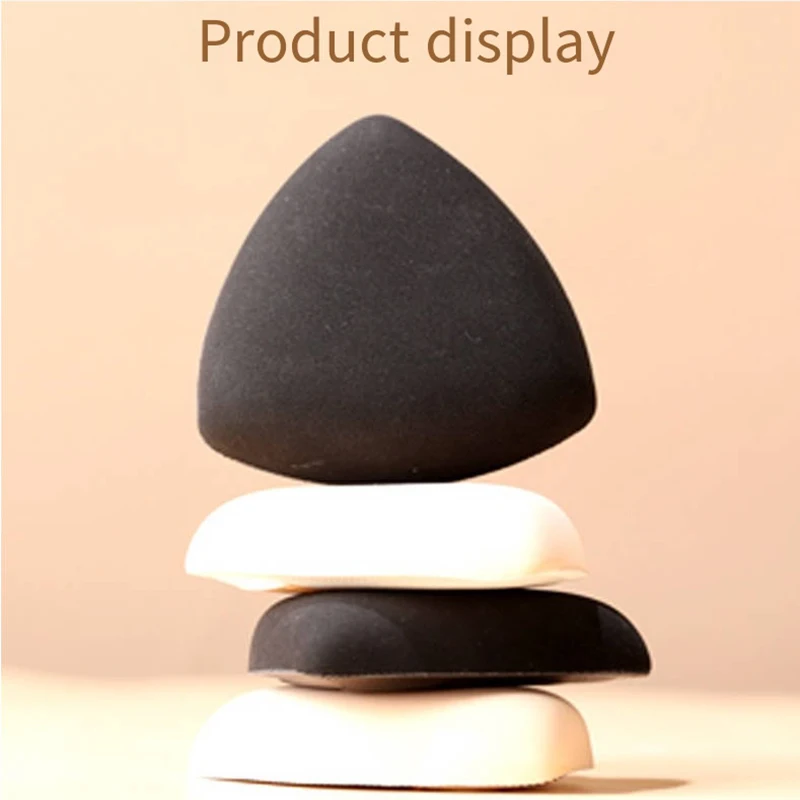 5PCS Cushion Makeup Puff Wet/Dry Foundation Makeup Tools Washable Soft Triangle Facial Beauty Sponge Triangle Velvet