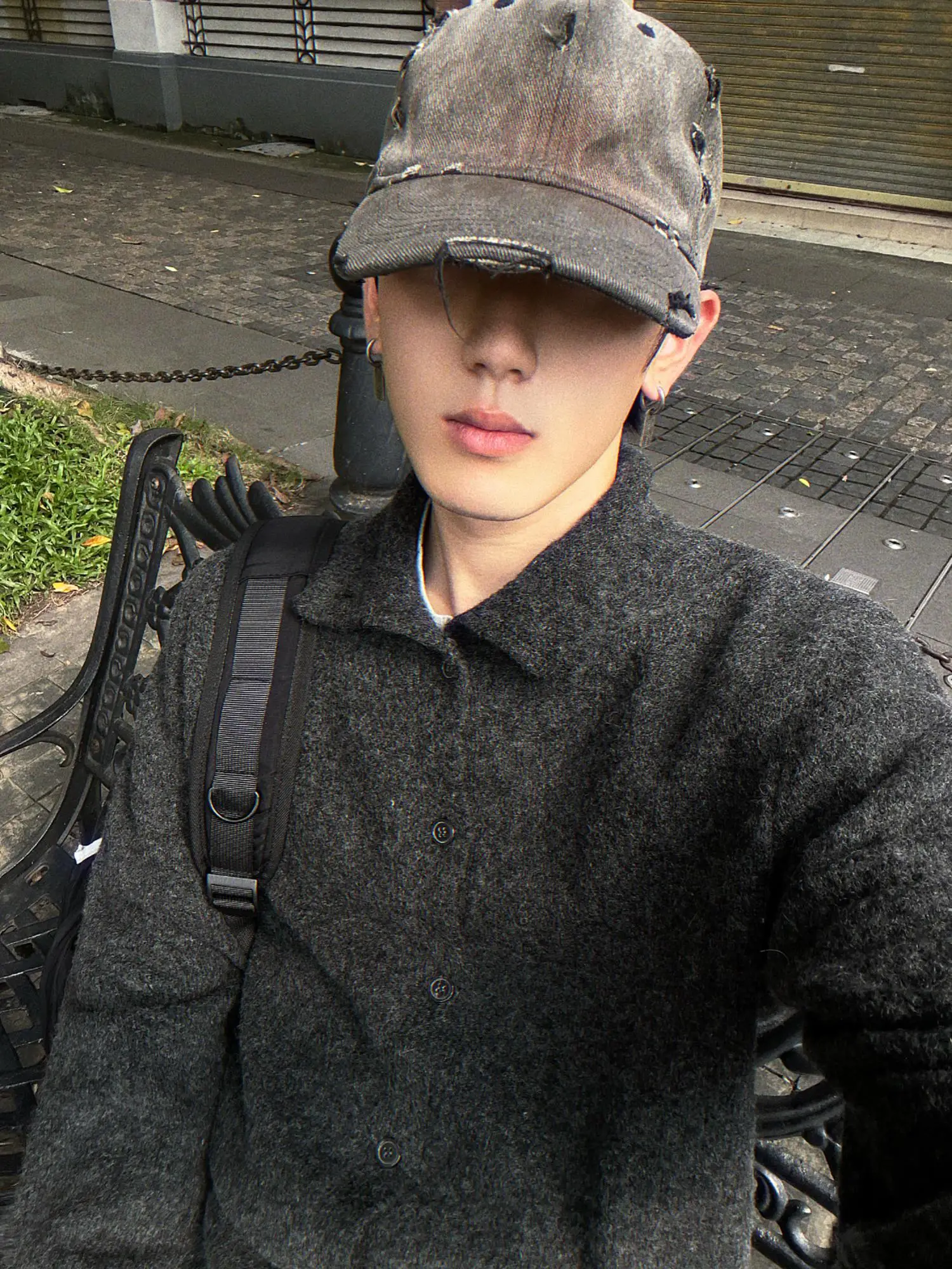 

Свободный крой, открытый кардиган с высоким воротником, свитер, мужская осенне-зимняя американская свободная трикотажная верхняя одежда кофейного цвета