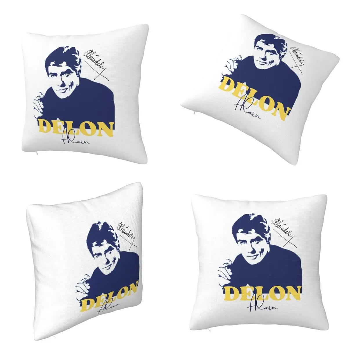Alain Delon Actor Square Pillowcase Cushion Cover Pillow Case Throw Pillow Cover for Home Bedroom Car