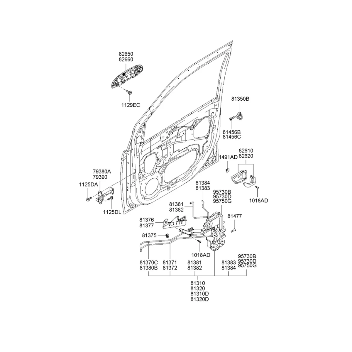 

Front Left Door Lock Actuator 95735-1C010 for Hyundai Getz Click 2002-2010 Side Door Lock Mechanism 957351C010