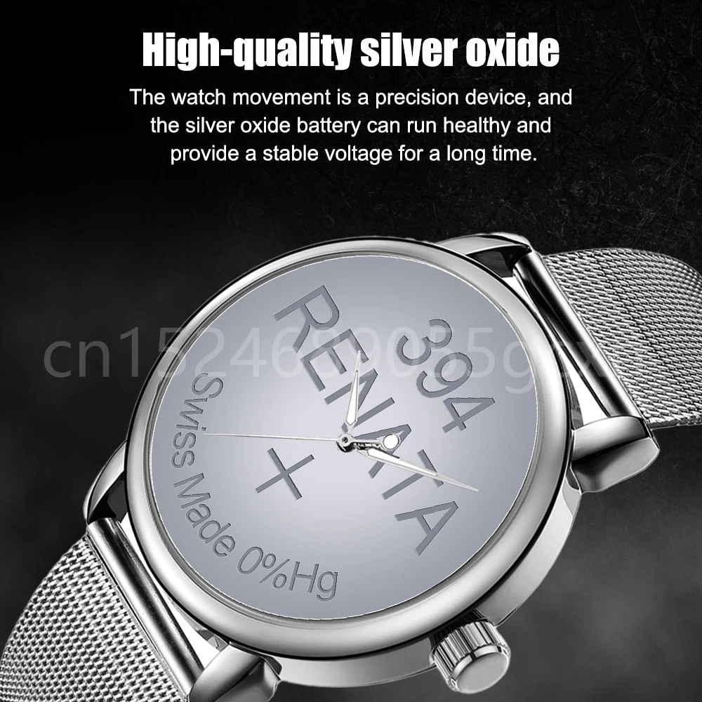 100% Original Renata 394 SR936SW AG9 LR936 936 1.55V Silver Oxide Battery for Watch Toys Scales Clocks Button Coin Cell