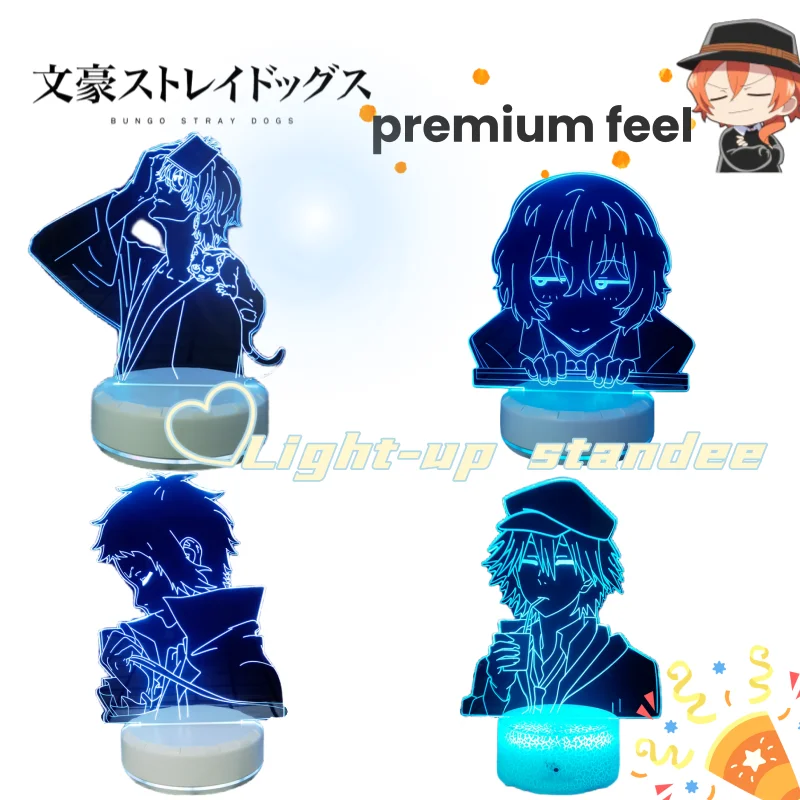 

Bungo Stray Dogs Atsushi Nakajima Osamu Dazai, креативное украшение для рабочего стола, персонализированный ночник, украшение для спальни, общежития, подарок