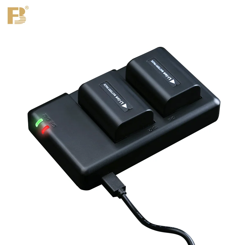 FB NP FV50 FH50 Battery Charger Dual Channel  for Sony FV70 FH50 FH100 FH100 FV100 NP-FP50 NP-FH70 NP-FP70 NP-FV100 NP-FH100