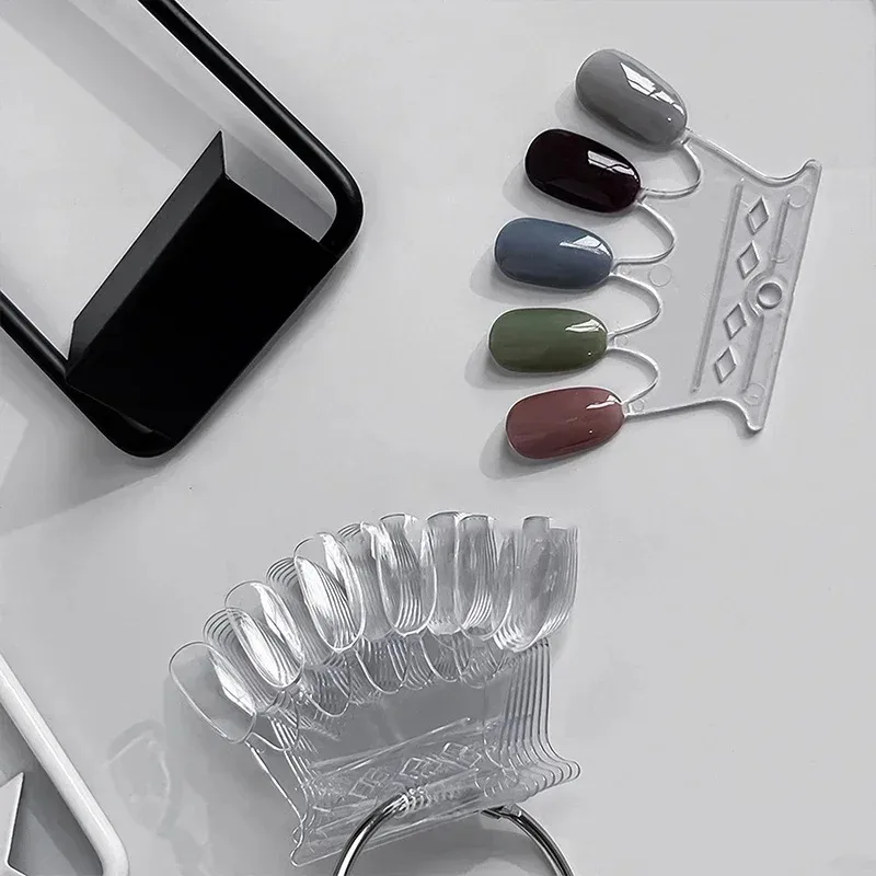 Échantillons d'ongles, carte de couleur, graphique d'affichage, modèle de vernis Gel, conseils d'art des ongles, support d'échantillon, pratique du vernis à ongles, Palette acrylique