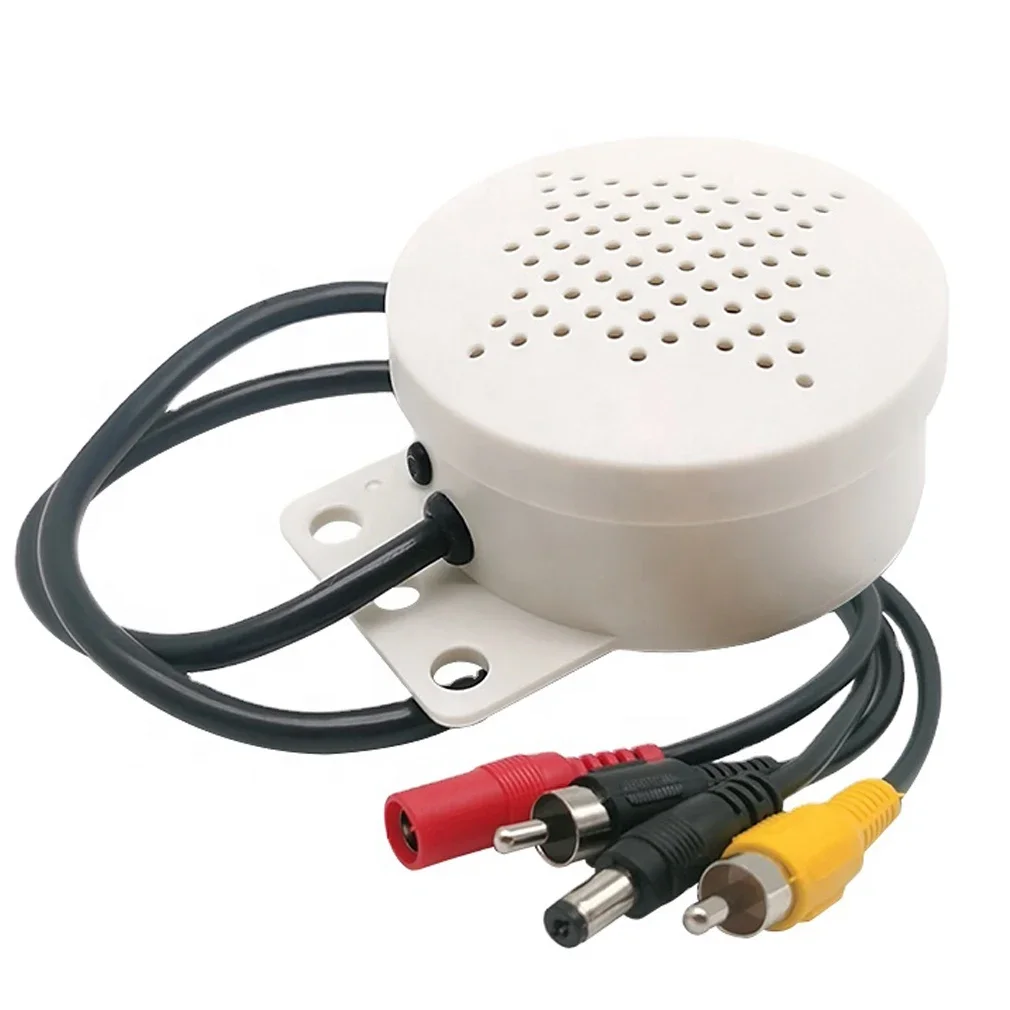 

Waterproof Mini Amplifier Microphone Speaker High Sensitive Two Way Audio Input/Output Mic for CCTV Security Camera DVR System
