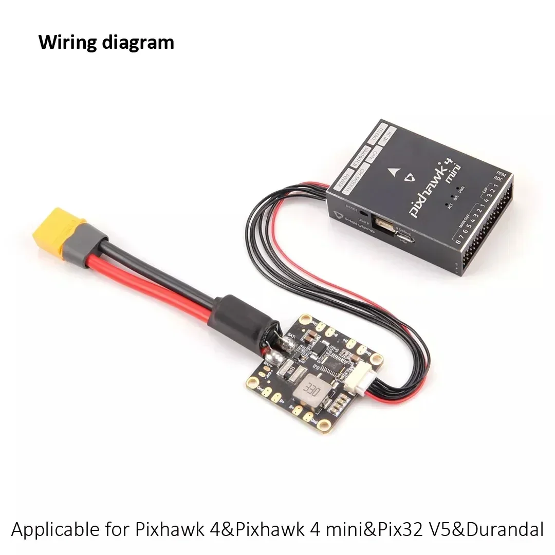 PM06 V2 14S Power Module 2S-14S Ingangsspanning 60A Nominale Stroom Voor Pixhawk 4 Pixhawk 4 Mini Durandal Pix32 RC FPV Drone