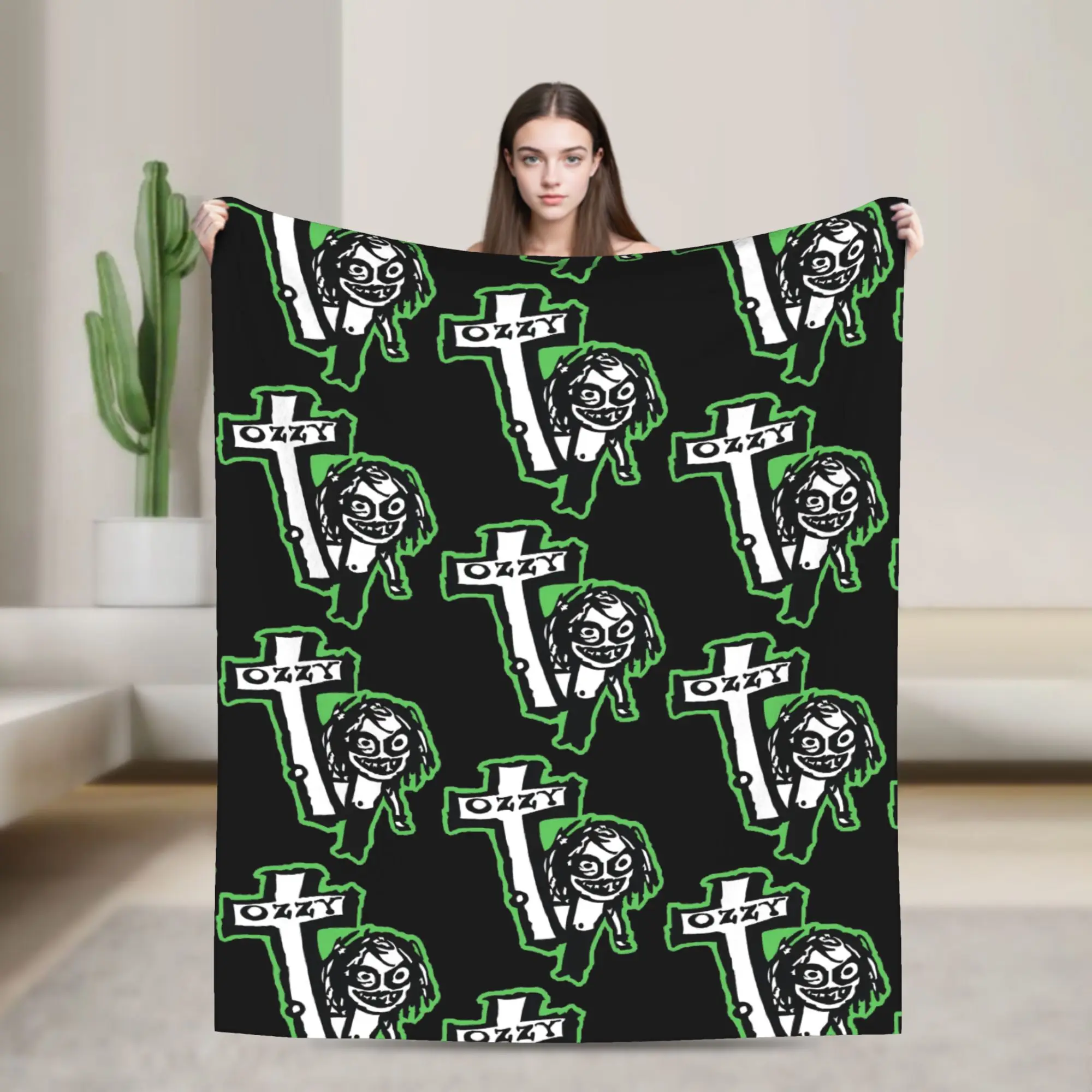 

Ozzy Osbourne Blankets Coral Fleece Plush Summer Multi-function Lightweight Thin Throw Blanket for Bed Car Bedspreads