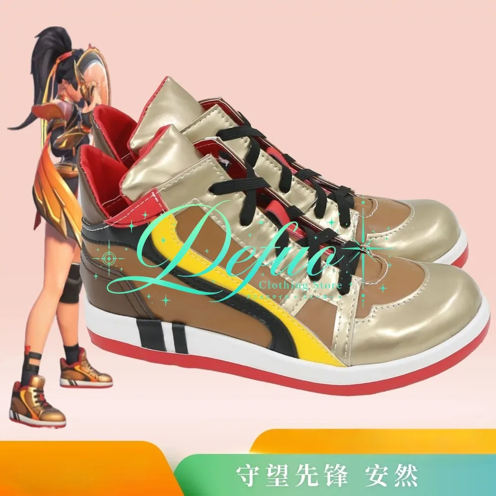Customized Overwatch Cosplay Shoes, Customized Boots, Anime Games, Party Cosplay, Halloween Party Shoes