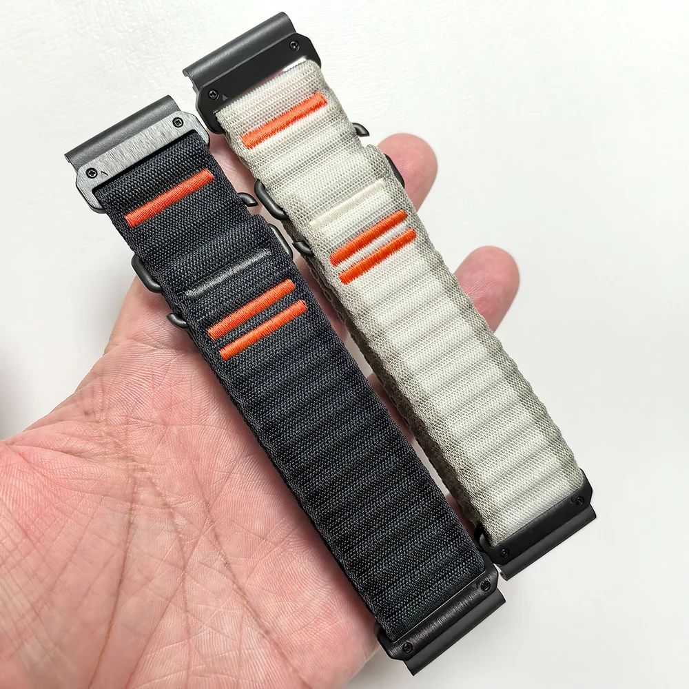 النايلون حزام الساعات ل Garmin Fenix 8 Pro 47 مللي متر AMOLED حزام سوار ل Fenix8 برو 51 مللي متر MicroLED/6 6X 7 7X QuickFit 26 مللي متر 22 مللي متر