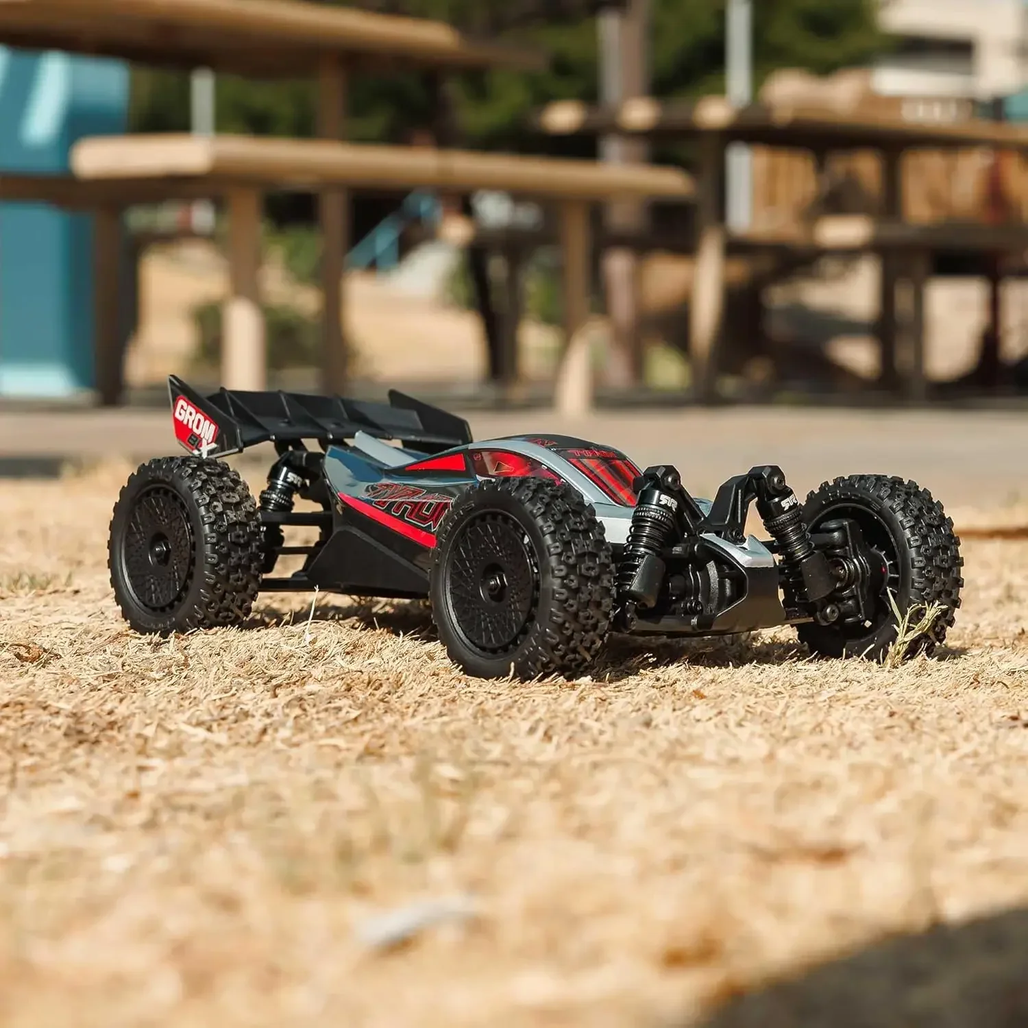 Silver RC Car Typhon GROM 4X4 223S BLX BRUSHLESS Small Scale Buggy RTR (Battery and Charger Not Included) with DSC