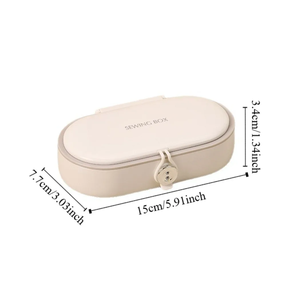 Dopamine Magnetic Needle Thread Box Portable Hand Sewing Needles Hand Sewing Tool Kit Measuring Tape Threads Mini Sewing Box Set