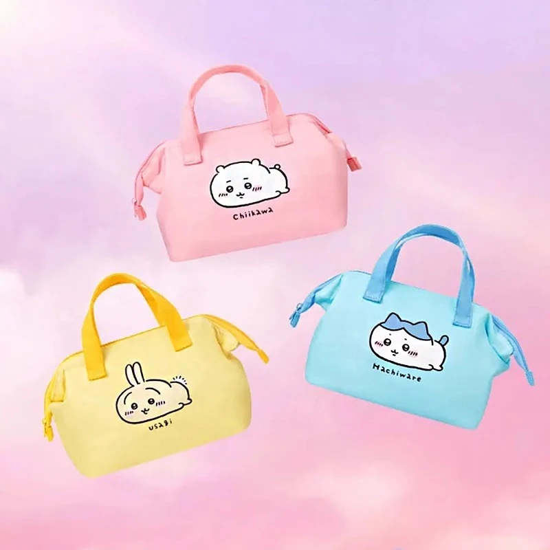 

Chiikawa hand-held bento bag thermal insulation cute lunch box bag portable storage bag usagi hachiware