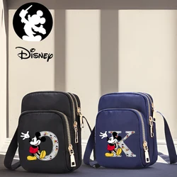 Disney Mickey Mouse A-Z 26 ตัวอักษรผู้หญิงกระเป๋าCausalไหล่กระเป๋าหญิงCrossbodyกระเป๋ากระเป๋าถือผู้หญิงLadyกระเป๋ากระเป๋า