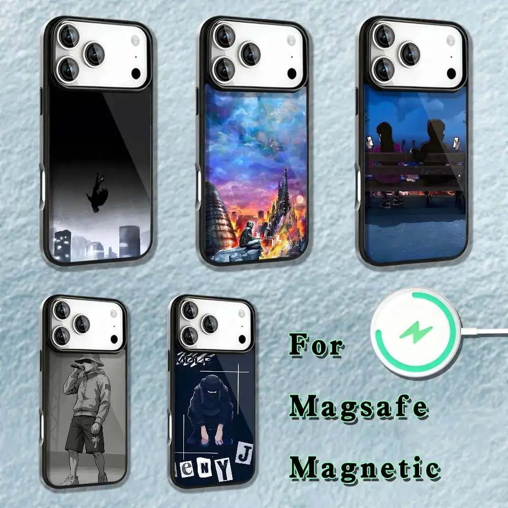 

Rapper B-BENY JR1 Phone Case For iPhone 17,16,15,14,13,12,11,Pro,Max,Plus,Mini,SE4,E Magnetic Magsafe Wireless Charging