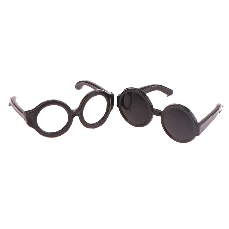 20 szt. Retro metalowe okrągłe okulary dla lalek oprawka miniaturowe okulary bezsoczewkowe świetna kolekcja fajne okulary dla Blythe Doll Accessori