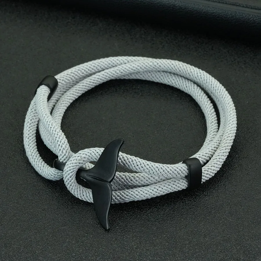 Casual Fishtail Weaven Unisex Bracelet Apparel Accessories Handmade Adjustable Multilayer String Braslet Holiday Couple Jewelry