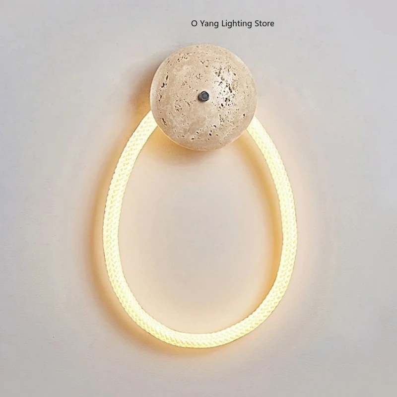 Hot Sales Wabi-Sabi Wall Lamp Nordic Bedside Sconce for Bedroom Entryway Living Room Creative Ambiance Hotel Decor Warm Light