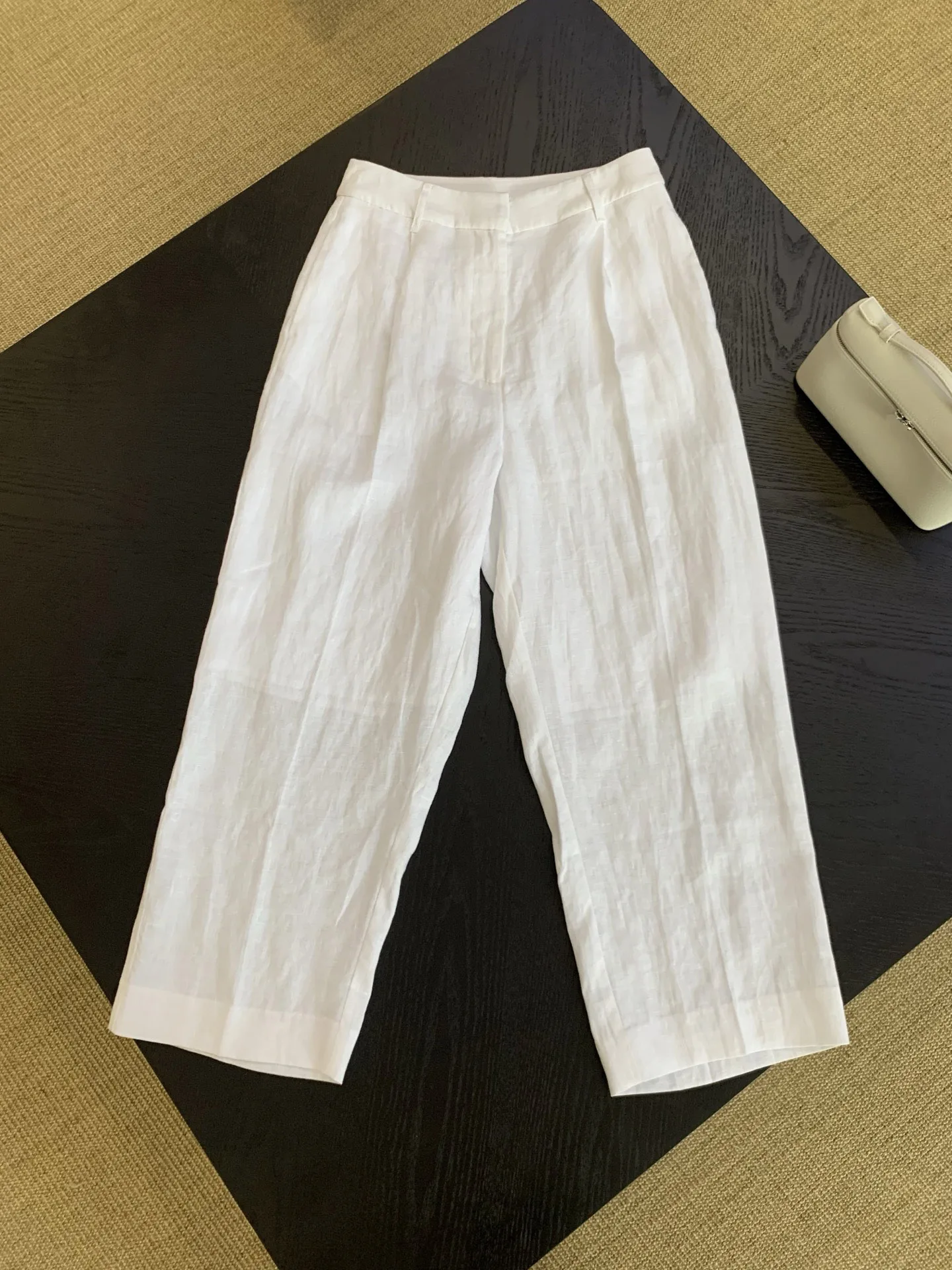 

2025 Women's Clothing Breathable linen casual trousers 0628