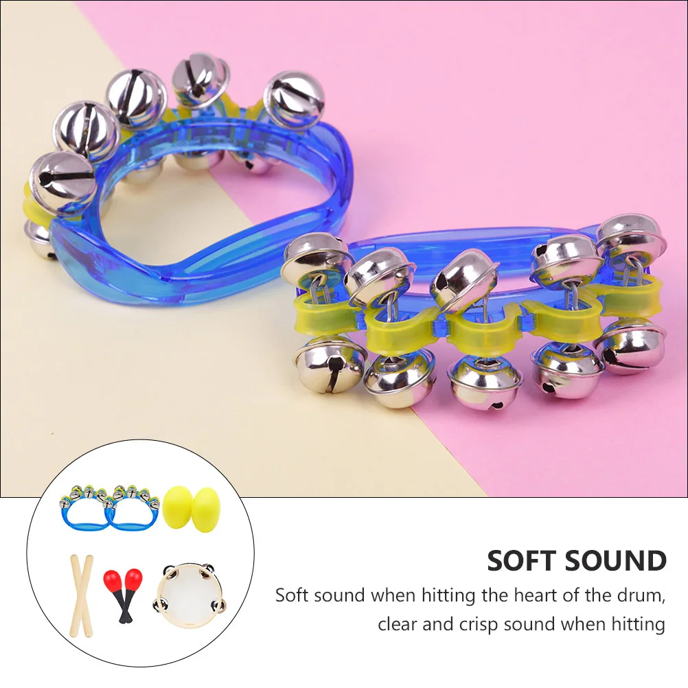 1Set Muzikale Kleine Instrumenten Creatieve Vroegschoolse Muziek Onderwijs voor Voorschoolse Thuis Familiefeest Kinderen Percussie