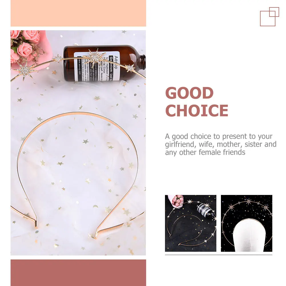 

Crown Headpiece Vintage Mary Hairband Durable Design Party Hair Decor Girls Head Dress Photo Prop