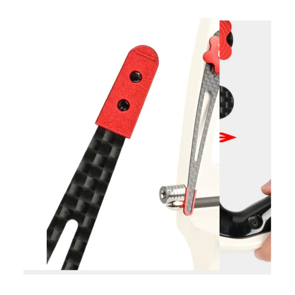 Recurve Clicker Sound Clip Carbon Fiber Target Practice Indicator For Competition Training Black Red 10.5cm