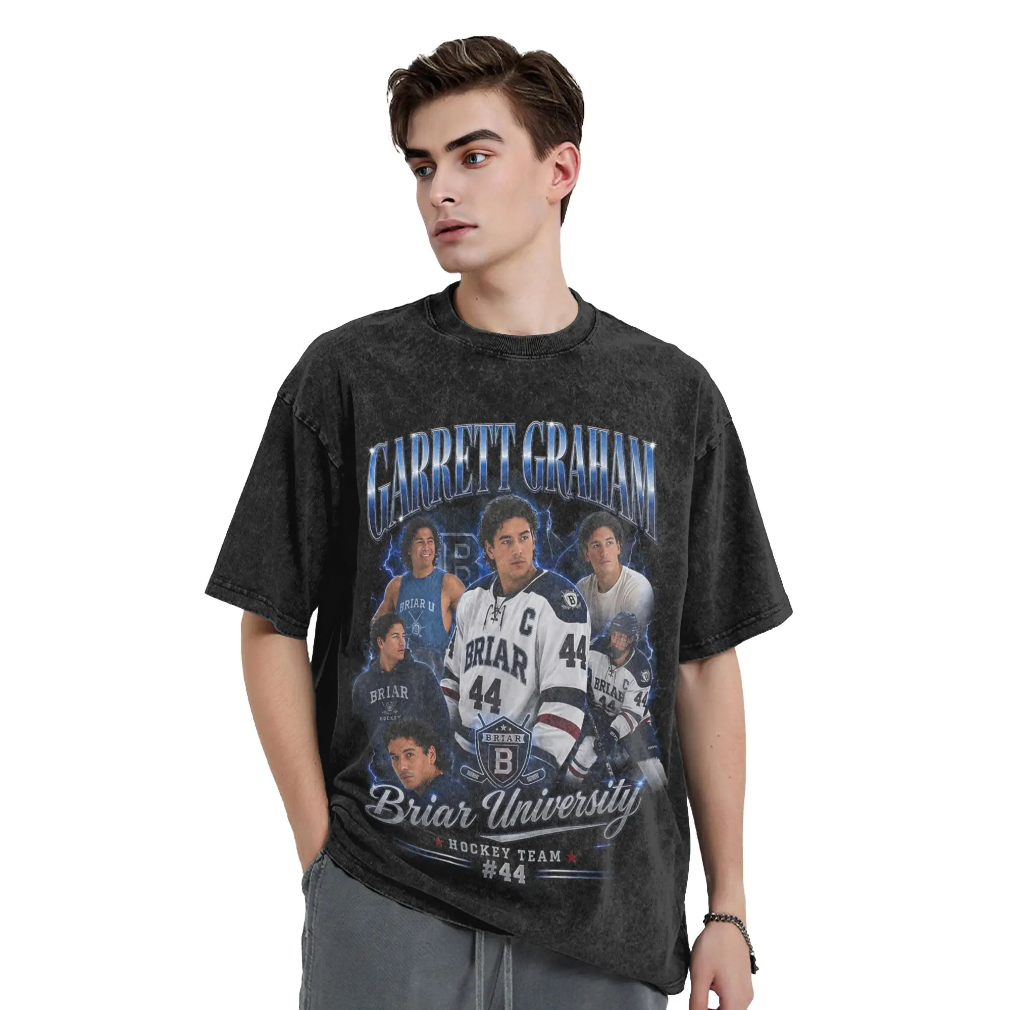 Garrett Graham 44 Off Campus T Shirts Hip Hop Washed 100% Cotton Harajuku T-Shirt Men Women Tops Streetwear Summer Tee Shirt