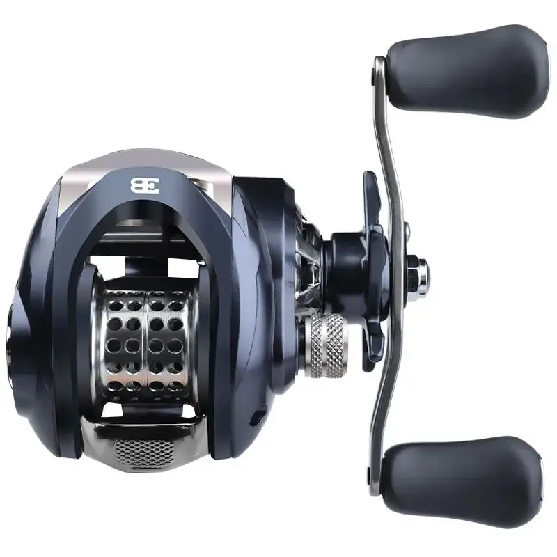 

Baitcasting Reel Dual Brake System Reel 8KG Max Drag 14BBs 6.3:1 High Speed Double Line Spool Fishing Reel Trolling Wheel