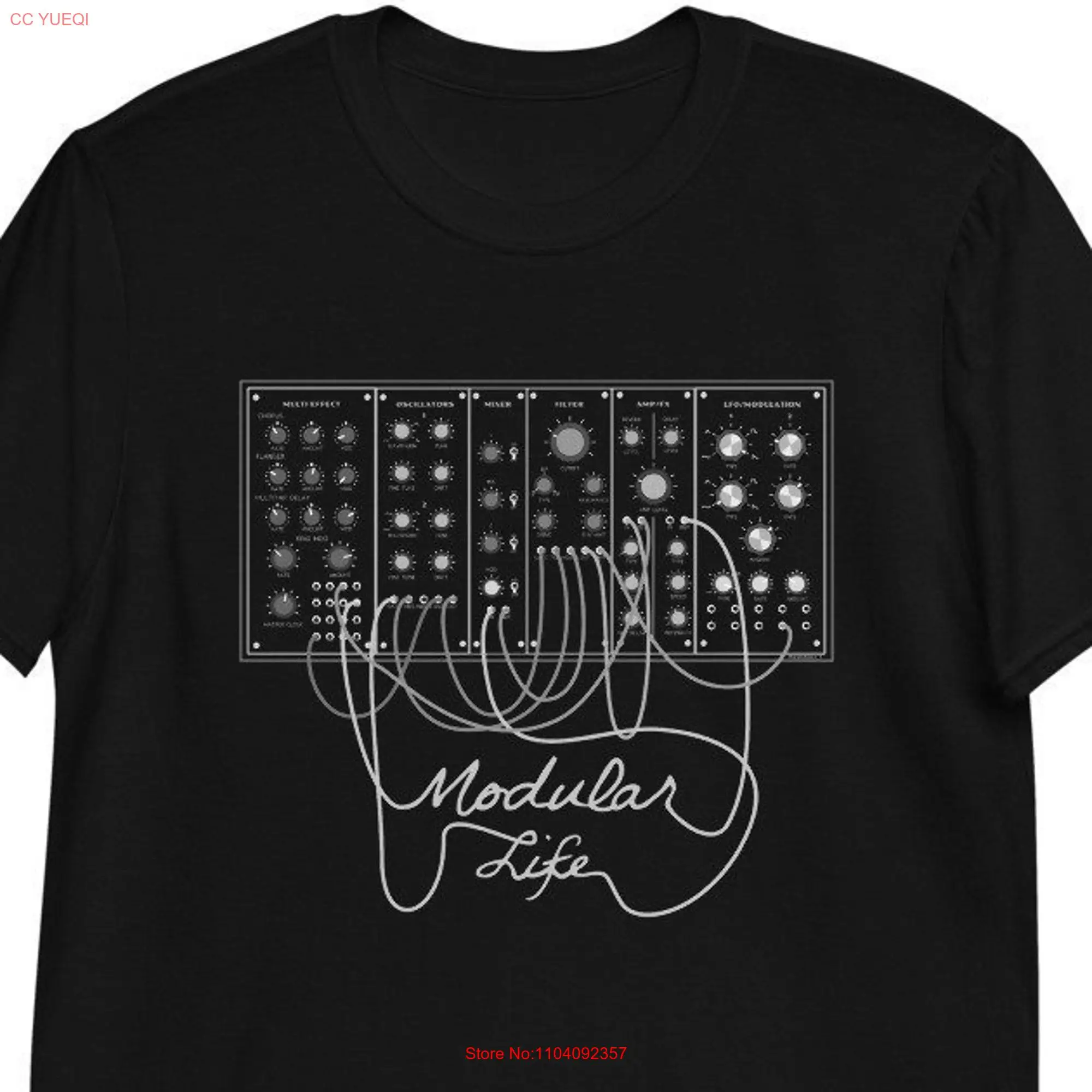 Modular Synthesizer T Shirt for Eurorack Synth lover long or short sleeves