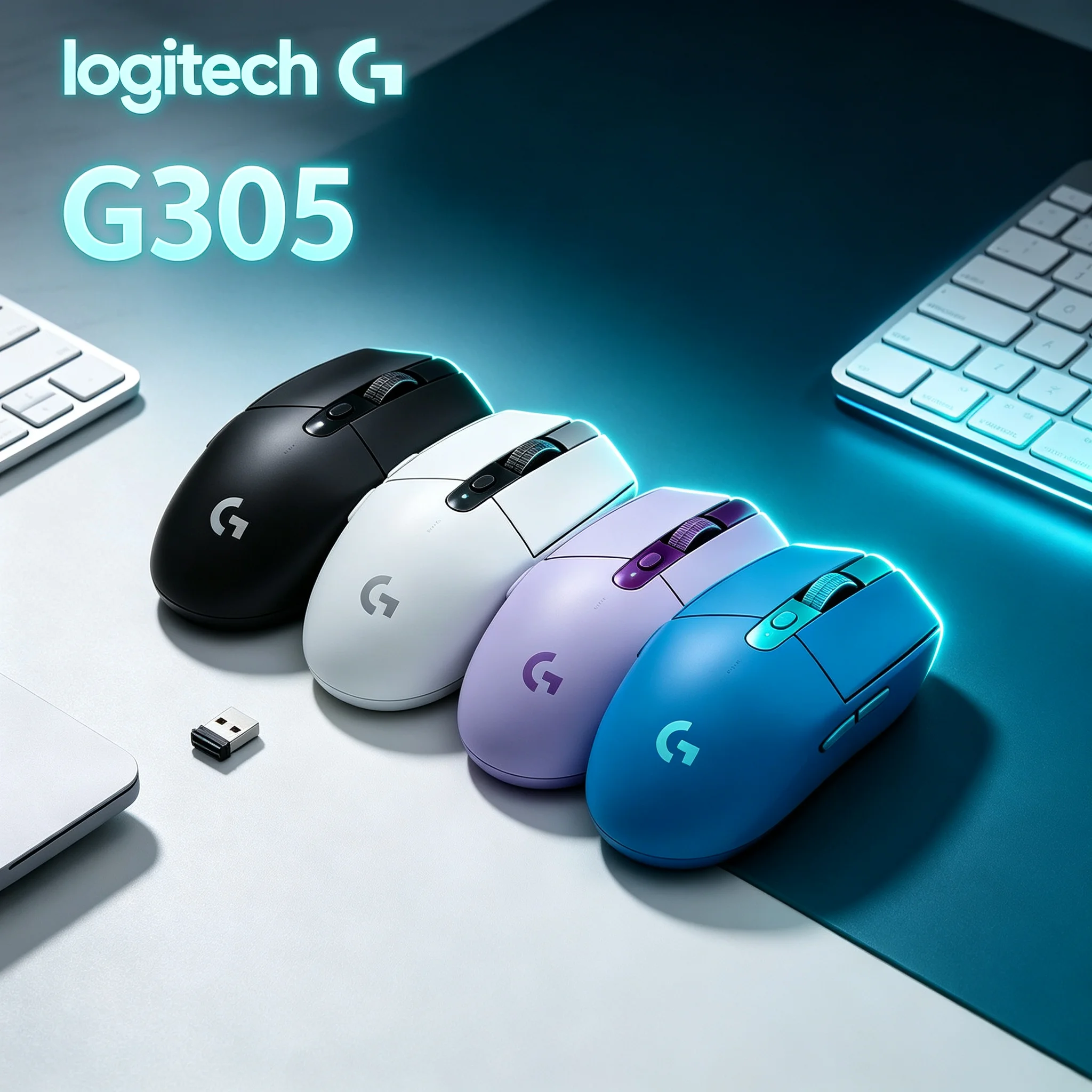 Logitech G305 Ergonomic Grip Wireless Mouse For Gaming Esports Office Daily Life Mice For Gamer Student Office Worker