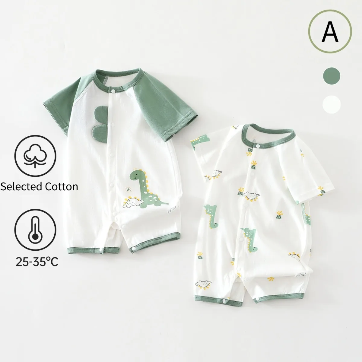 Special Offer 2-pack Baby Boy Girl Pure Cotton Breathable Onesie Newborns 0-18M Summer Lightweight Value Pack Romper Save More