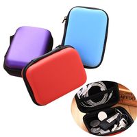 Portable Earphone Box External Drive Protector Cover Hard Disk Case Zipper Pouch EVA Storage Box HDD Bag