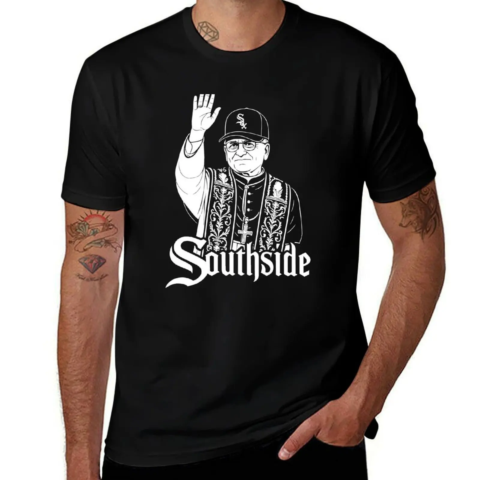 Pope Leo & South Side of Chicago T-Shirt Casual Soft Cotton Short Sleeve Tee T-Shirt