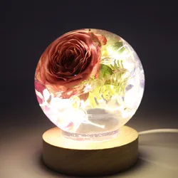 DIY One-piece Spherical Crystal Epoxy Resin Mold Dry Flower Sphere Mirror Silicone Mold