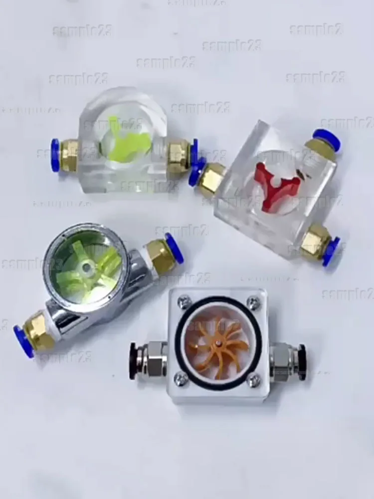 Engraving Machine Flow Meter Water Cooling Monitor Spindle Motor Rotating Observer Cooling Indicator 6/8/10/12/16mm Connector