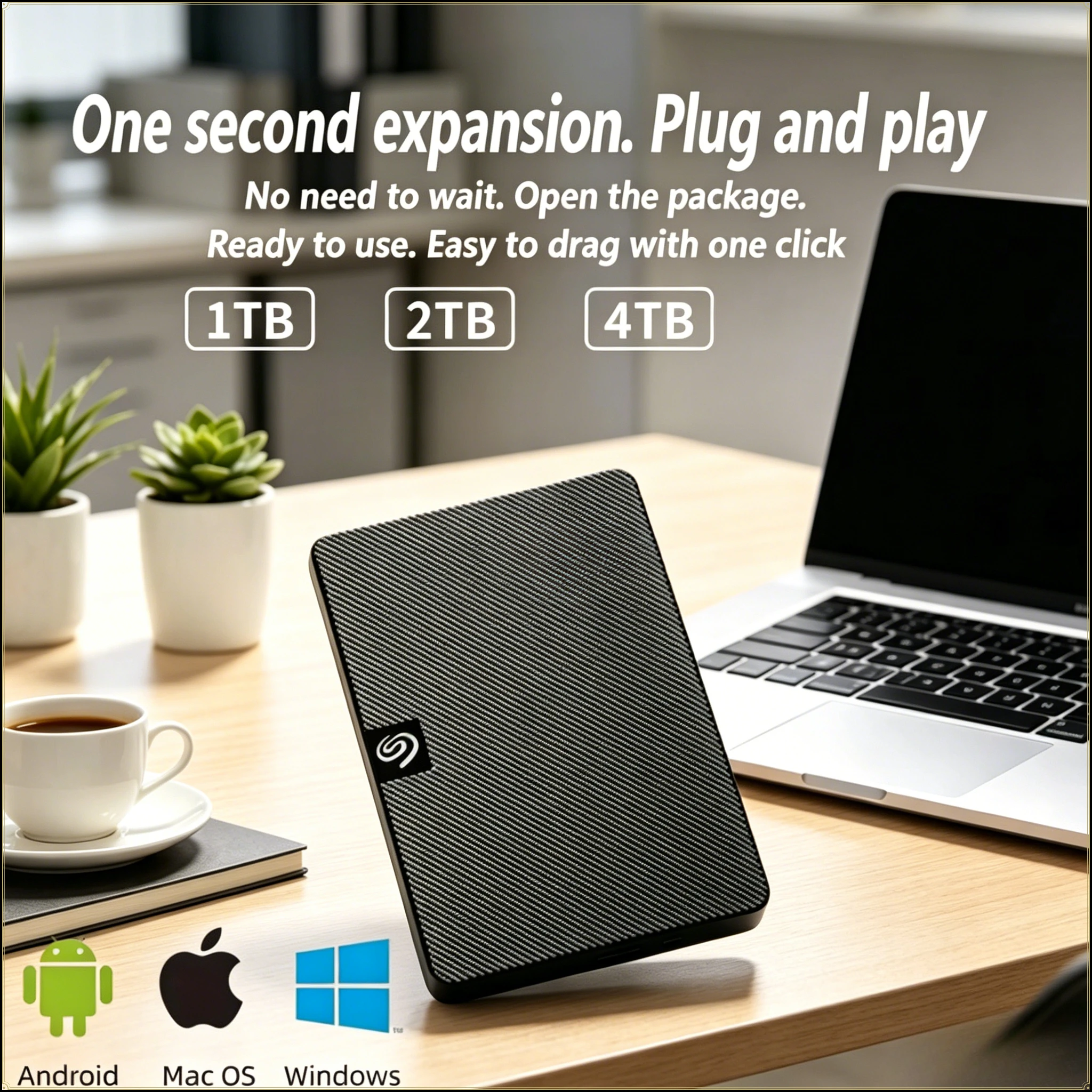 

For Seagate Portable External Hard Drive 2.5 Inch USB3.0 High Speed 500GB 1TB 2TB Extended Storage Disk For Laptop Desktop PC