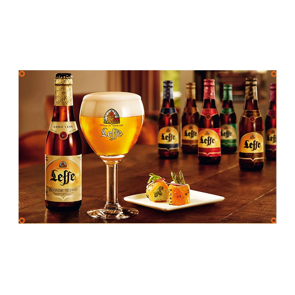 Cool Beer Drink L-LEFFES FLAG suitable for travel and gatherings, displaying flags while driving on the field