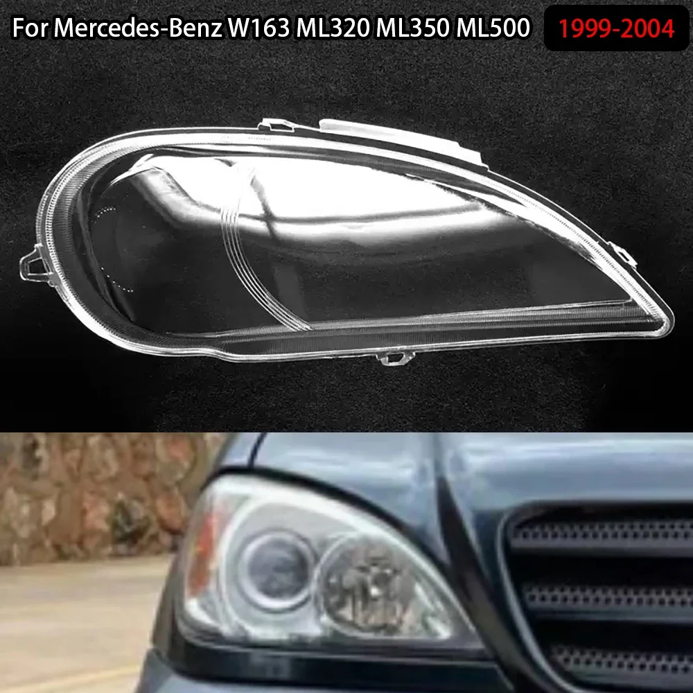 

Для Mercedes-Benz W163 ML320 ML350 ML500 1999-2004 крышка фары прозрачный абажур корпус фары маска линза из плексигласа